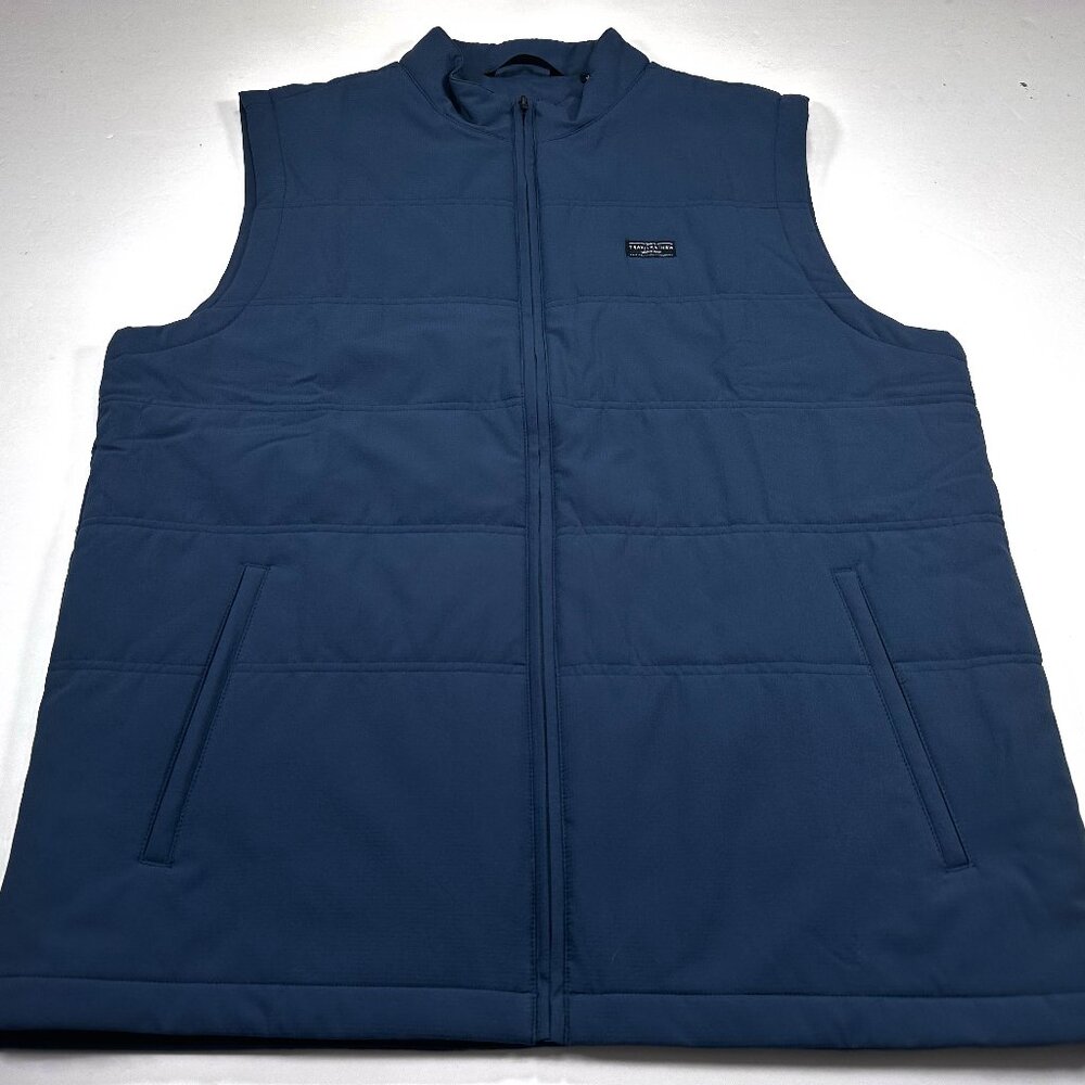 Travis Mathew Vest Men’s XL Blue Interlude Puffer Lightweight Golf Outdoors